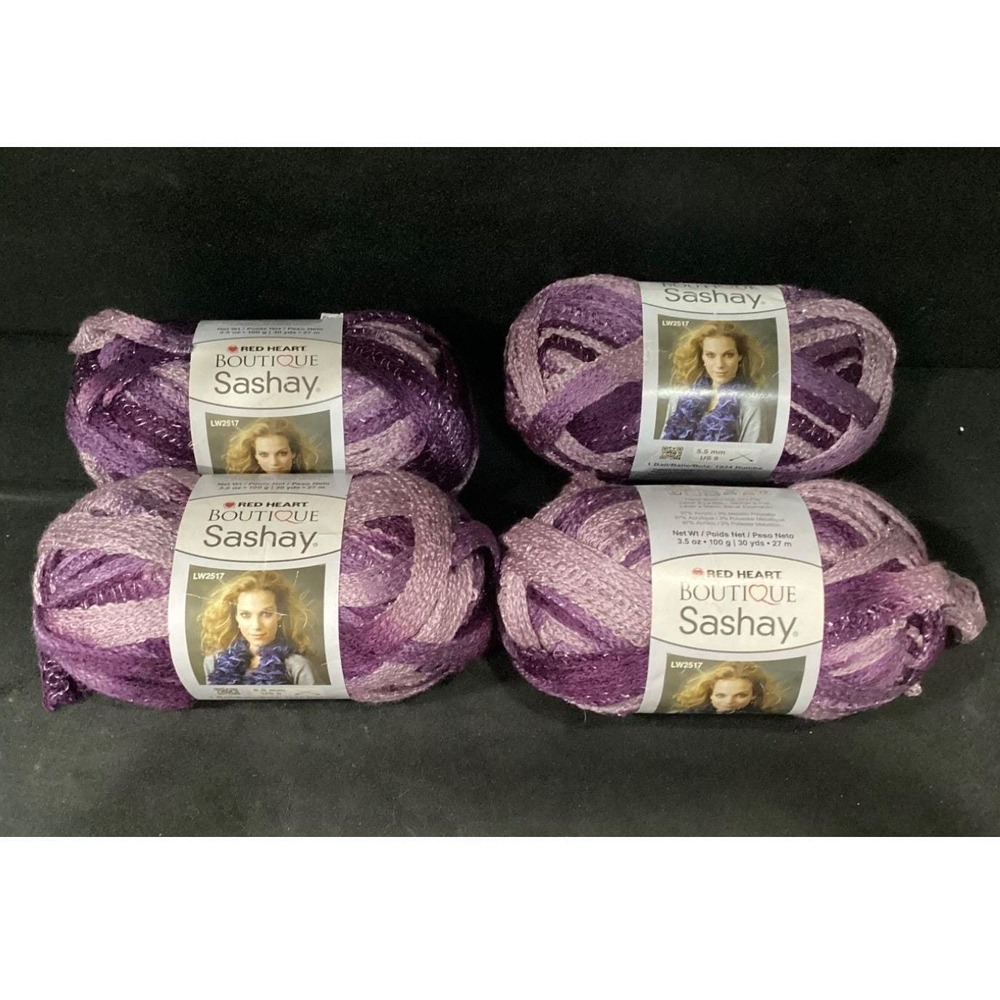 Red Heart Boutique Sashay Yarn Lot 4 Skeins Boogie Super Bulky Acrylic New - Picture 1 of 5